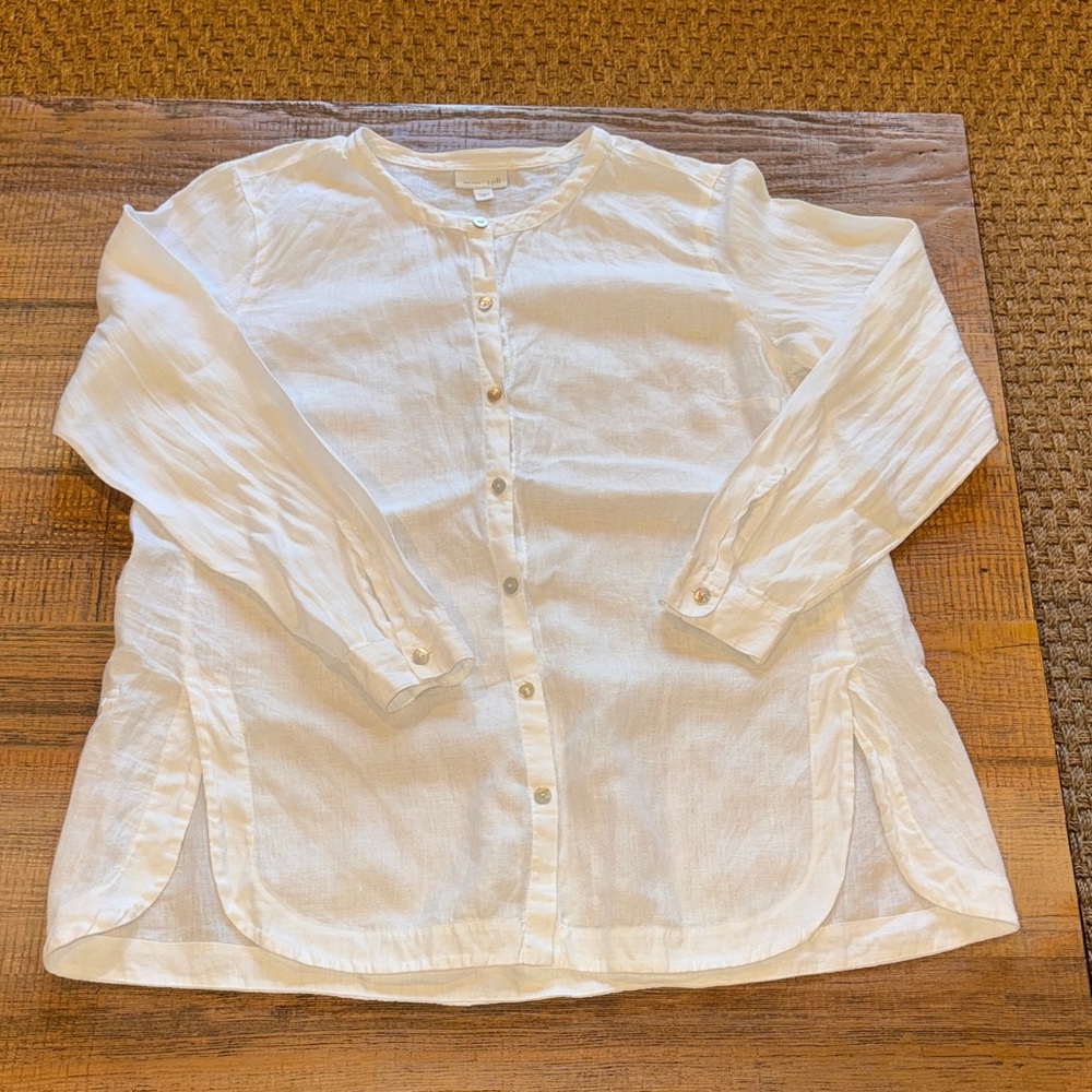J. Jill white Linen camisole